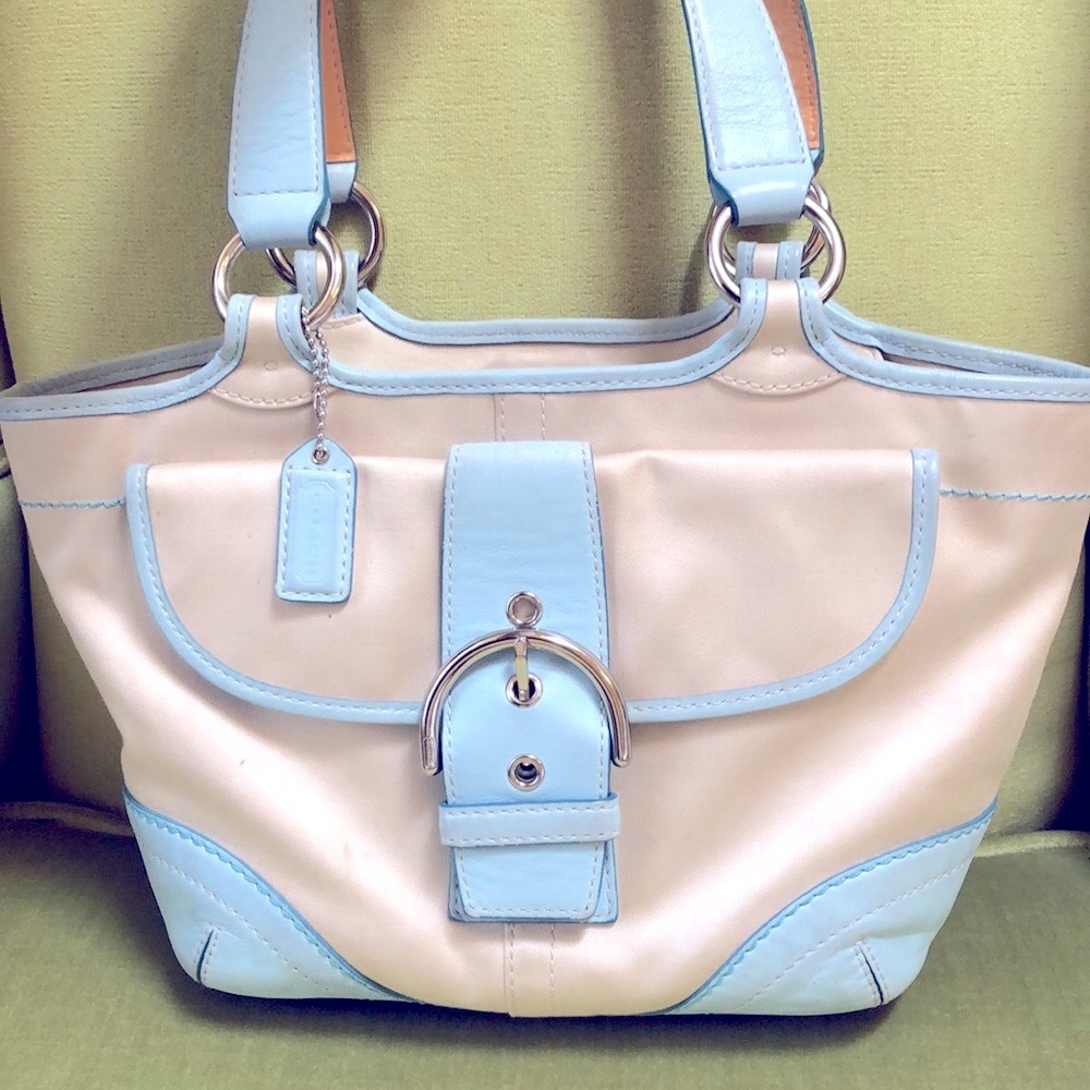 Vintage COACH 1882 Soho Satchel Leather and Twill